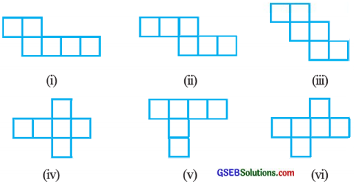 GSEB Solutions Class 7 Maths Chapter 15 ઘન આકારોનું પ્રત્યક્ષીકરણ Ex 15.1 1