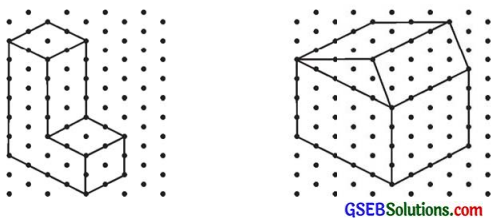 GSEB Solutions Class 7 Maths Chapter 15 ઘન આકારોનું પ્રત્યક્ષીકરણ Ex 15.2 4