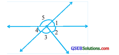 GSEB Solutions Class 7 Maths Chapter 5 રેખા અને ખૂણા Ex 5.1 5