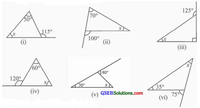 GSEB Solutions Class 7 Maths Chapter 6 ત્રિકોણ અને તેના ગુણધર્મો Ex 6.2 2