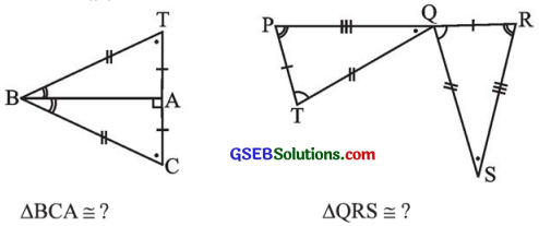 GSEB Solutions Class 7 Maths Chapter 7 ત્રિકોણની એકરૂપતા Ex 7.2 9
