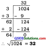 GSEB Solutions Class 8 Maths Chapter 6 વર્ગ અને વર્ગમૂળ Ex 6.4 10
