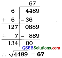 GSEB Solutions Class 8 Maths Chapter 6 વર્ગ અને વર્ગમૂળ Ex 6.4 2