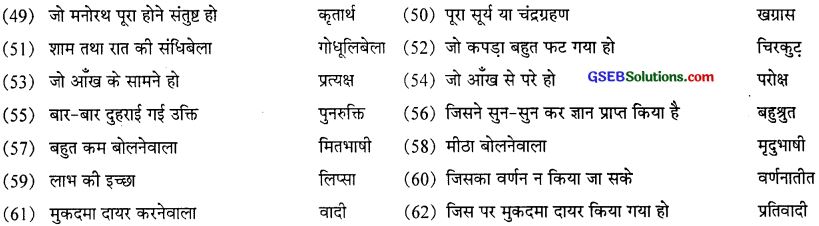 GSEB Class 10 Hindi Vyakaran अर्थ की दृष्टि से शब्द के प्रकार (1st Language) 16