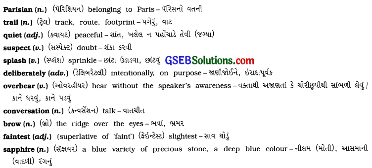 GSEB Solutions Class 11 English Unit 6 Read 1 The Blue Cross 1