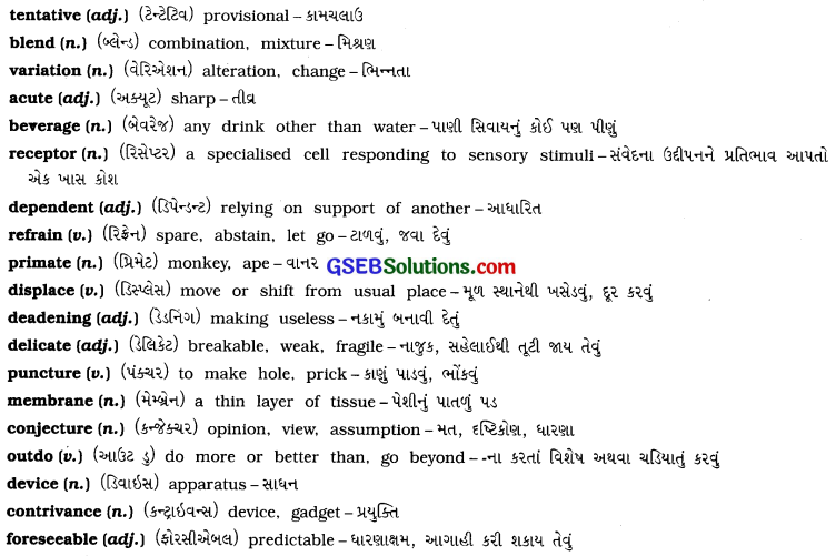 GSEB Solutions Class 11 English Unit 7 Read 1 How does it Smell 2