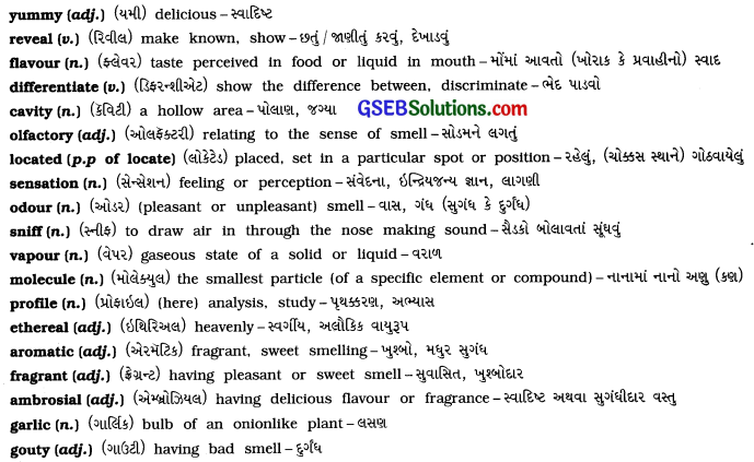 GSEB Solutions Class 11 English Unit 7 Read 1 How does it Smell 4