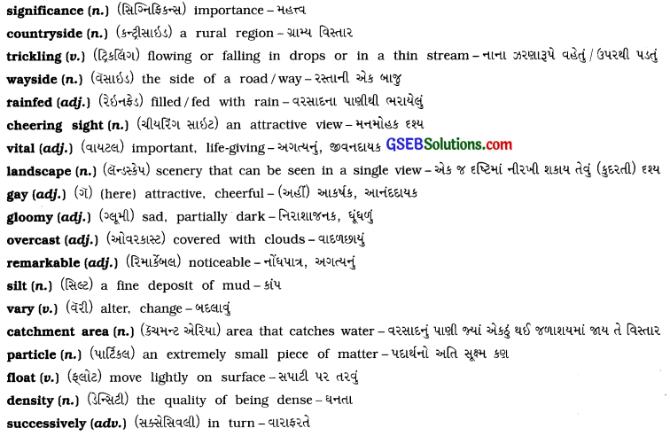GSEB Solutions Class 11 English Unit 9 Read 1 Water An Elixir of Life 3