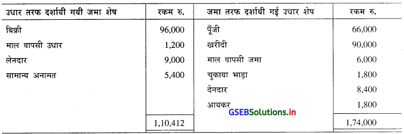 GSEB Solutions Class 11 Accounts Part 1 Chapter 10 सकल तलपट 16