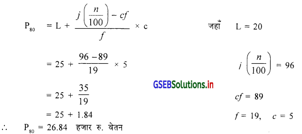 GSEB Solutions Class 11 Statistics Chapter 3 केन्द्रीय स्थिति के माप Ex 3.4 11