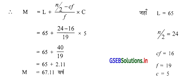 GSEB Solutions Class 11 Statistics Chapter 3 केन्द्रीय स्थिति के माप Ex 3.5 4