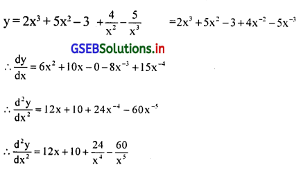 GSEB Solutions Class 12 Statistics Part 2 Chapter 5 विकलन Ex 5 12