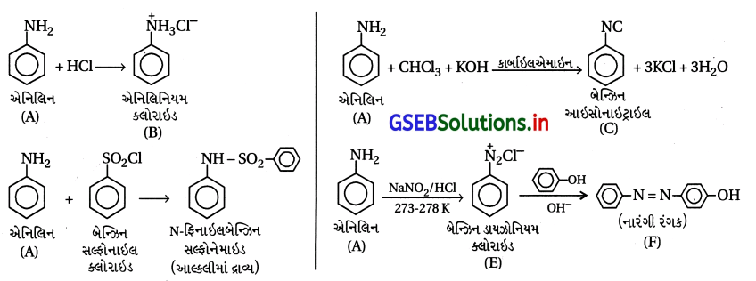 GSEB Solutions Class 12 Chemistry Chapter 13 એમાઇન સંયોજનો 122