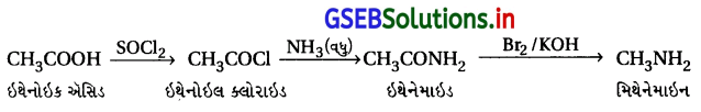 GSEB Solutions Class 12 Chemistry Chapter 13 એમાઇન સંયોજનો 13