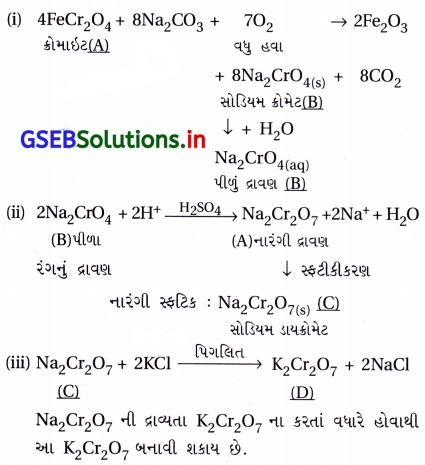 GSEB Solutions Class 12 Chemistry Chapter 8 d અને f-વિભાગનાં તત્ત્વો 62